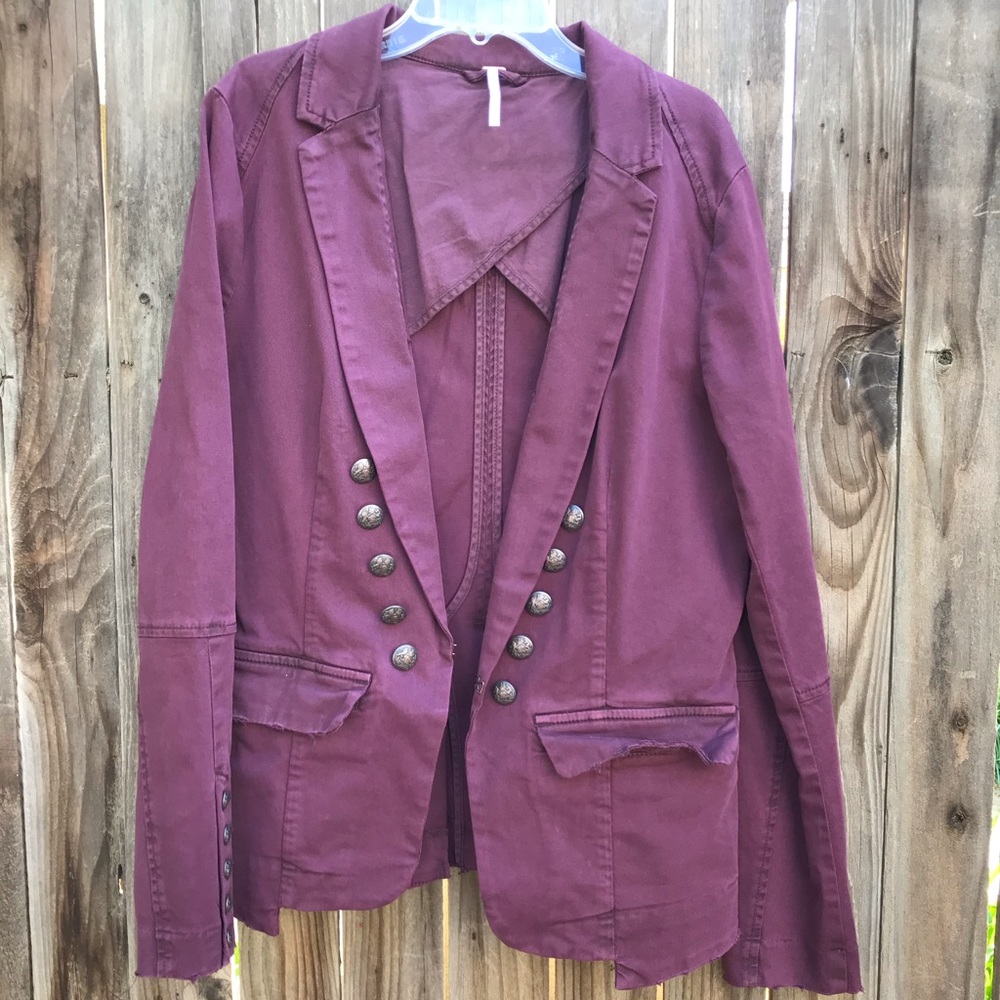 Free People Purple Jacket